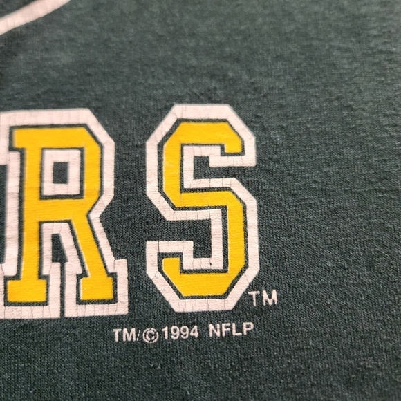 Vintage 90s Logo 7 Green Bay Packers Football T Shirt - Picture 4 of 6